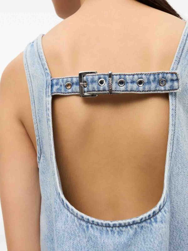 GANNI buy online トップ/タンクトップ - ブルー