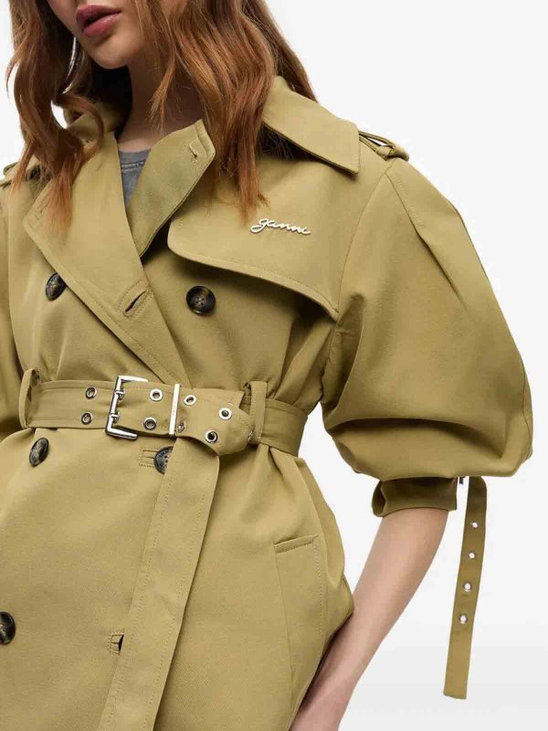 The Best Shops GANNI: Manteaux courts - Manteau Court - Beige