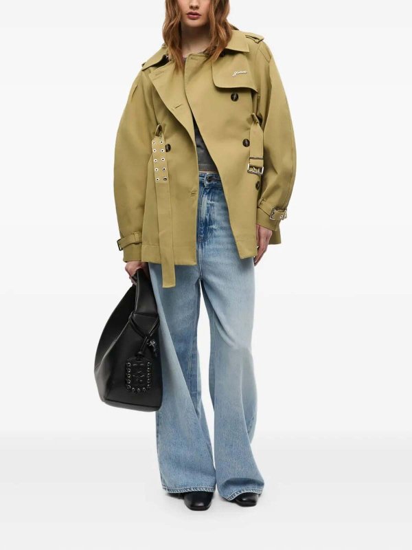 The Best Shops GANNI: Manteau Court - Beige