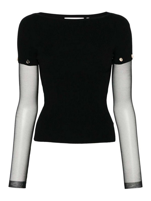 SPORTMAX: Tops y camisetas sin mangas - Top - Negro