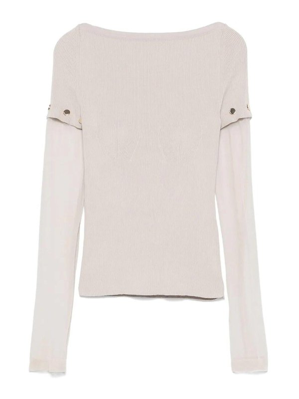 SPORTMAX: トップス＆タンクトップ - トップ/タンクトップ - クリーム