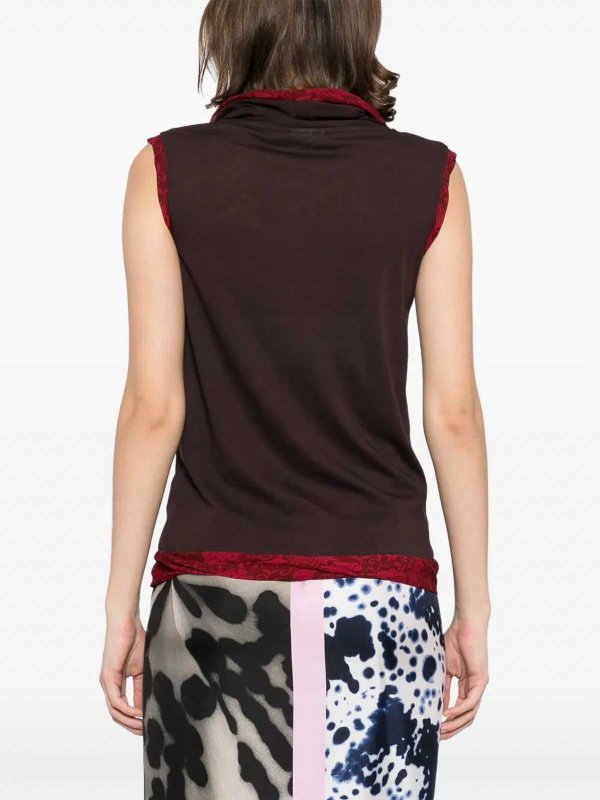 The Best Shops DRIES VAN NOTEN: Tops y camisetas sin mangas - Top - Burdeos