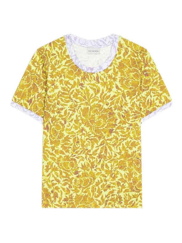DRIES VAN NOTEN: T-shirts - T-Shirt - Jaune