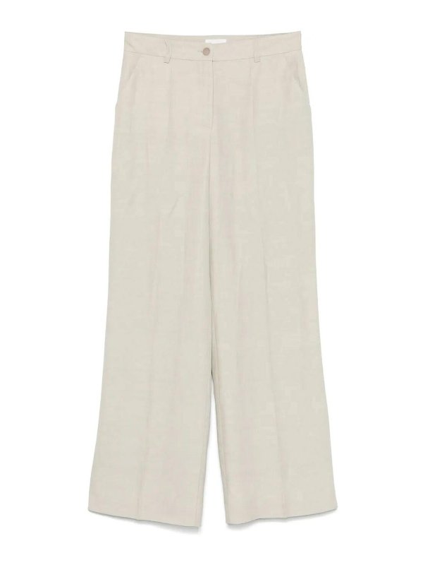 P.A.R.O.S.H.: Pantalons casual - Pantalons Décontractés - Rose Clair