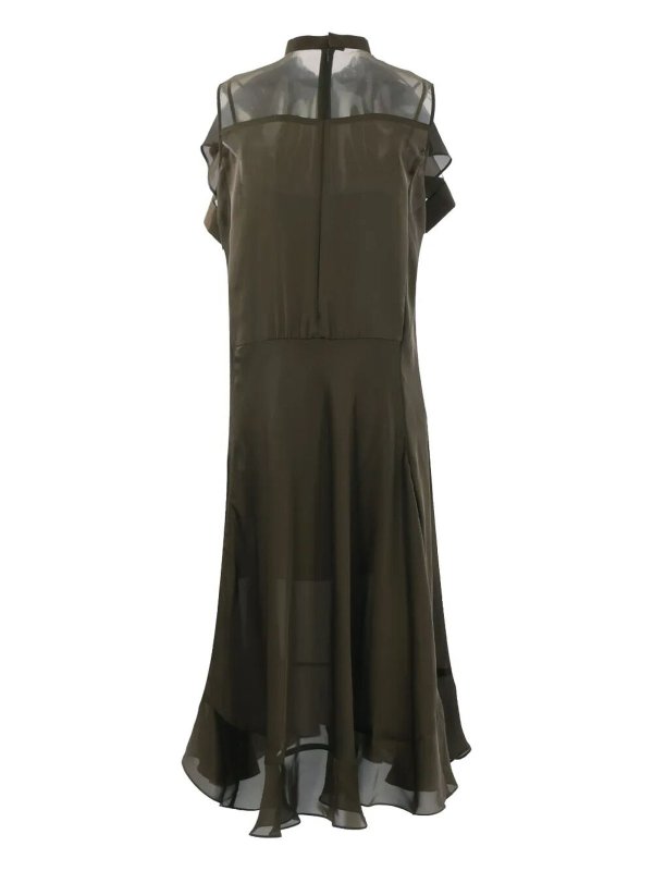The Best Shops Sacai: abiti da sera - Abito in chiffon raso x
