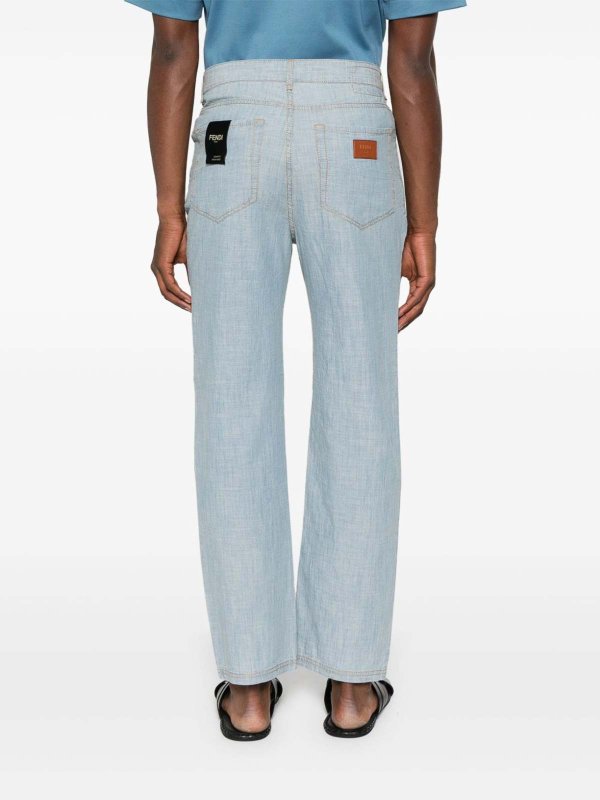 FENDI buy online Trousers Blue