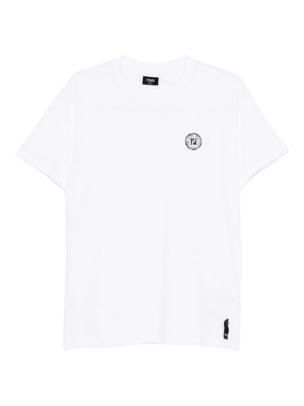 FENDI: t-shirts - T-Shirts And Polos White
