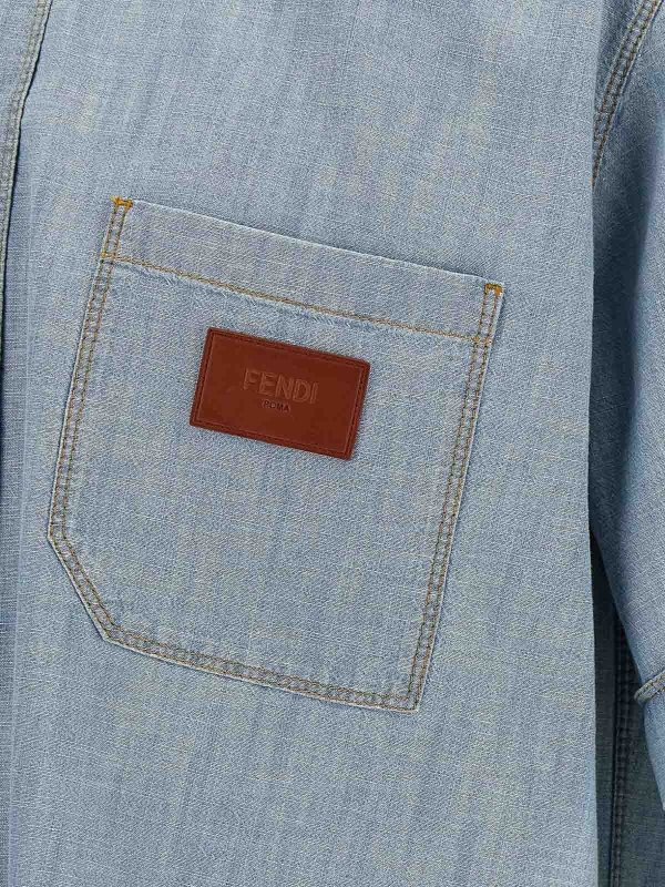 FENDI: shirts online - Shirts Blue