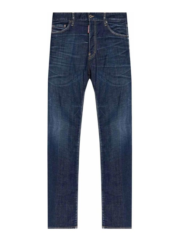 DSQUARED2: Jeans skinny - Jean Skinny - Délavé