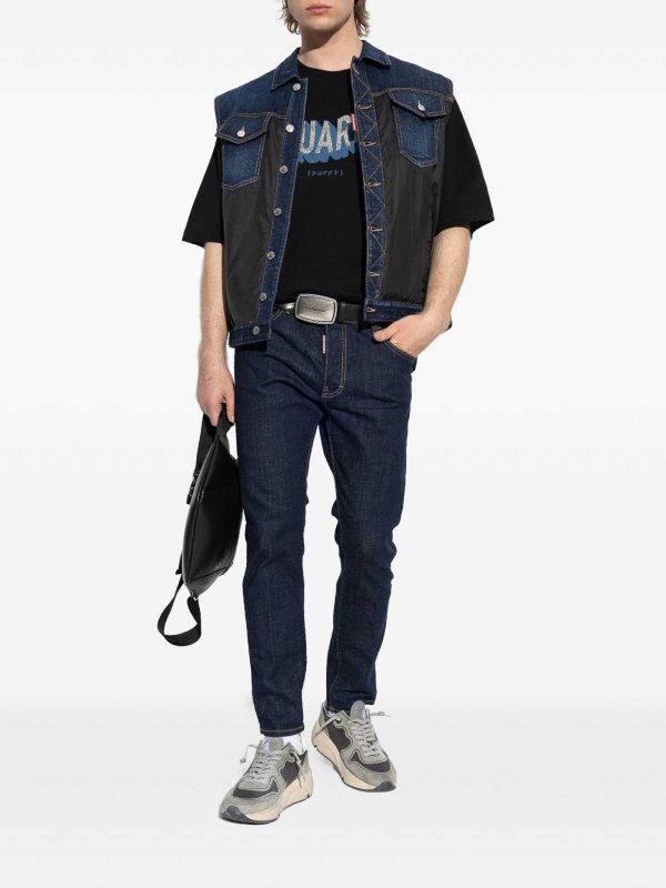 DSQUARED2 buy online Jean Droit - Foncé Délavé