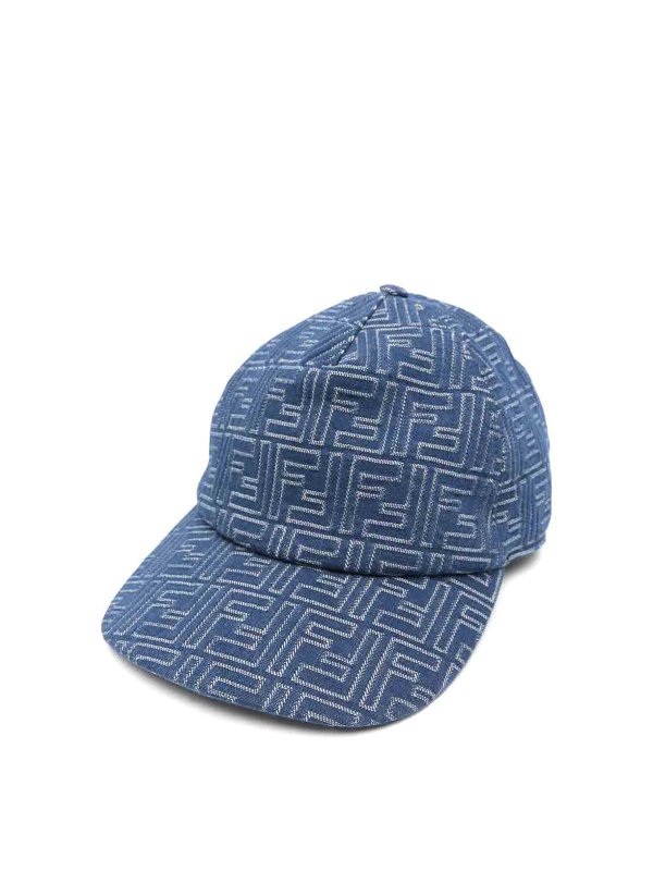 FENDI: hats & caps - Hats Blue