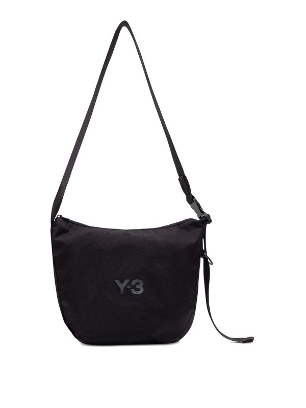 Y-3: cross body bags - Bags Black