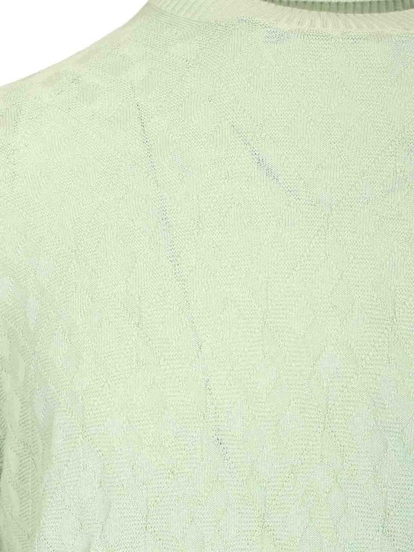 クルーネック - 緑 shop online: BALLANTYNE