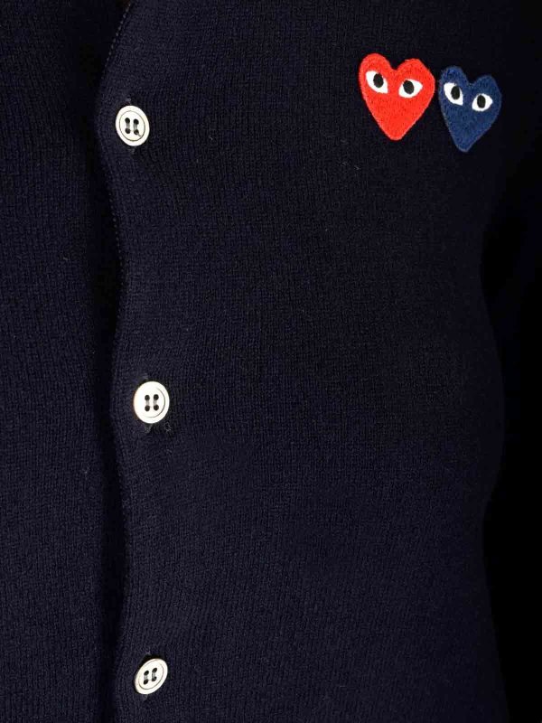Crewneck Wool Cardigan shop online: Comme des Garçons Play