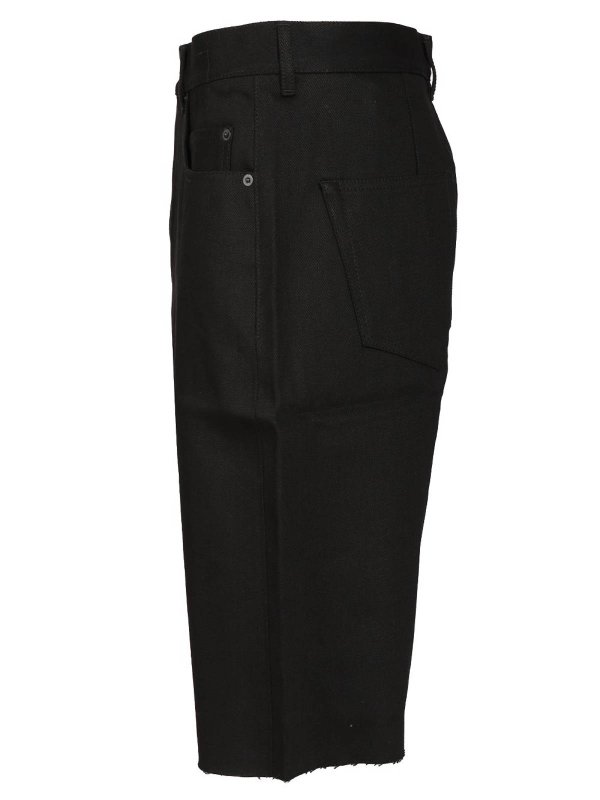 The Best Shops DRKSHDW: Trousers Shorts - Cotton Denim Bermuda