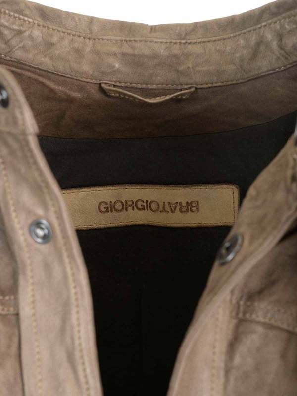 Lambskin Overshirt shop online: GIORGIO BRATO