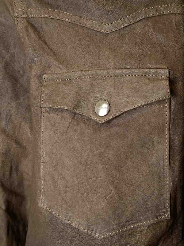 The Best Shops GIORGIO BRATO: Lambskin Overshirt