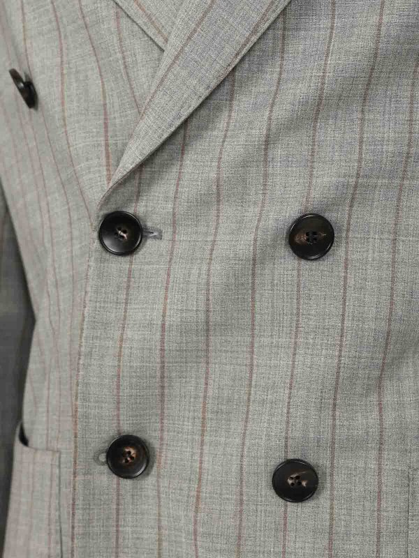 GUARINUCCI buy online Double-Breasted Pinstriped Suit