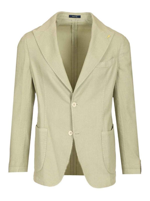 GUARINUCCI: blazers - Cotton Linen Blazer
