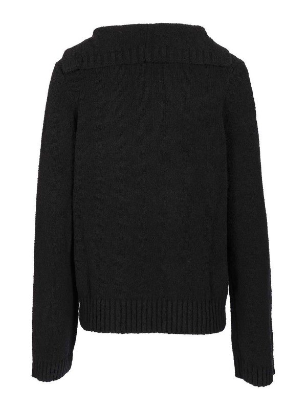 LOULOU STUDIO: Pull col rond online - Pull Col Rond - Noir