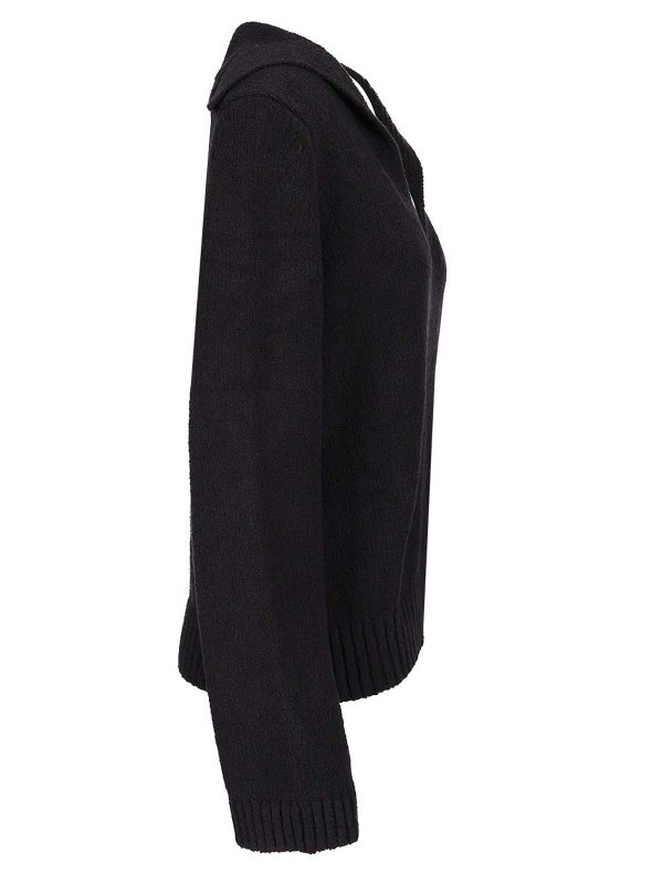 The Best Shops LOULOU STUDIO: Pull col rond - Pull Col Rond - Noir
