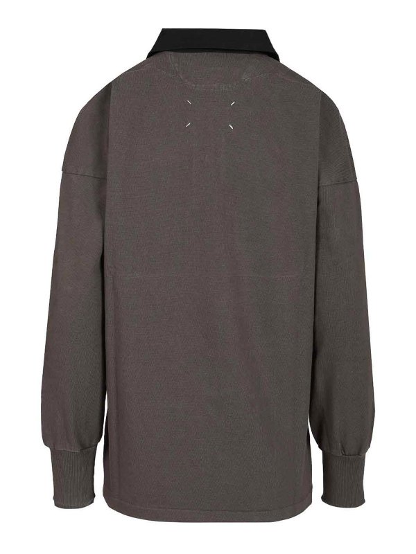 Maison Margiela: polo shirts online - Cotton Piqu Polo Shirt