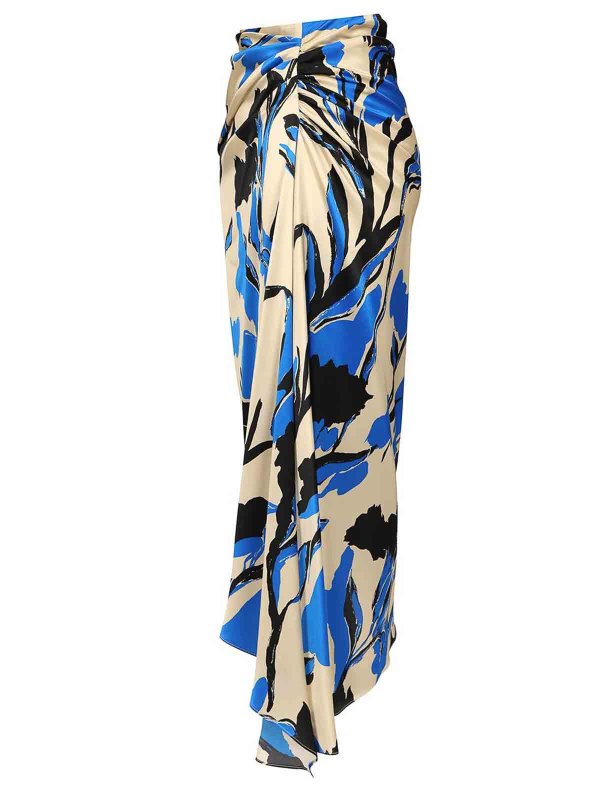 The Best Shops Max Mara: ニーレングススカート＆ミディ丈 - 膝丈/ミディスカート - マルチカラー