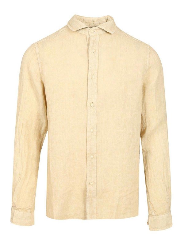 トップス 80s 90s EURO linen pullover shirt beige 80s 90s EURO linen pullover shirt beige