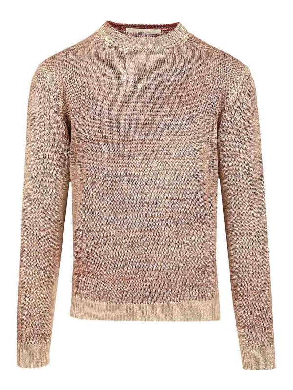 ORIGINAL VINTAGE STYLE: crew necks - Heavy Linen Crewneck Sweater