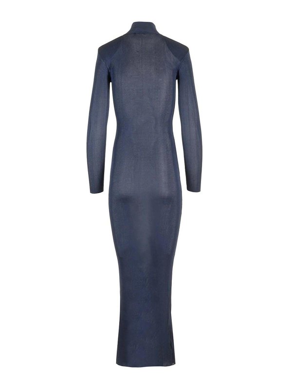 SELF-PORTRAIT 】ブラウンビスコースニットマキシドレス 新作