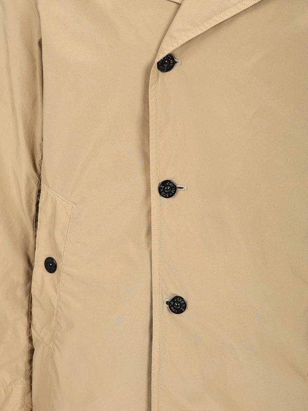 ショートコート - ベージュ shop online: STONE ISLAND