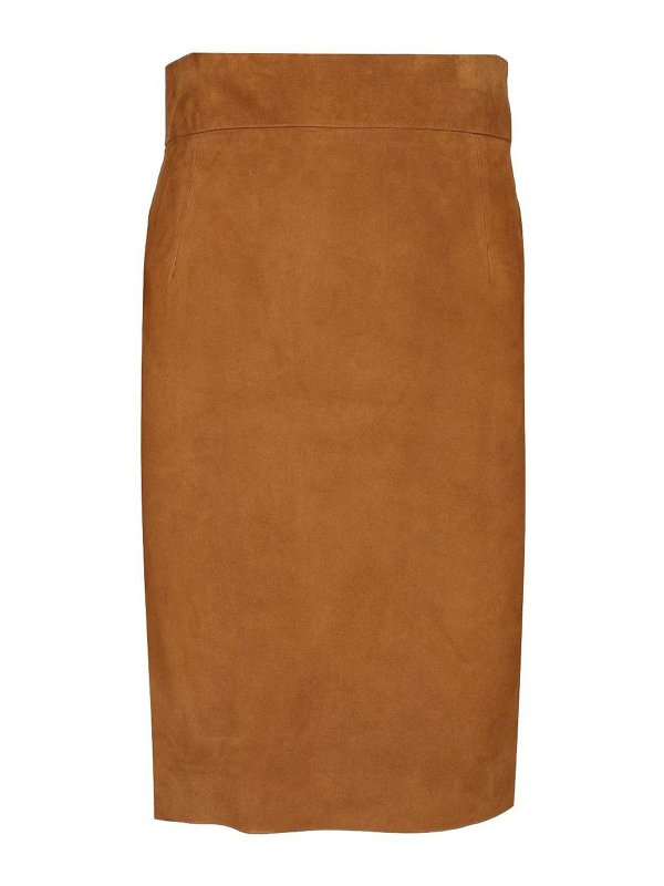 TAGLIATORE: Knielange und Midi Röcke - Midirock - Braun