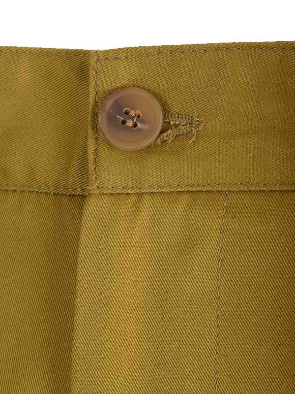 The Best Shops MAISON KITSUNÉ: Trousers Shorts - Cotton Chino Trousers