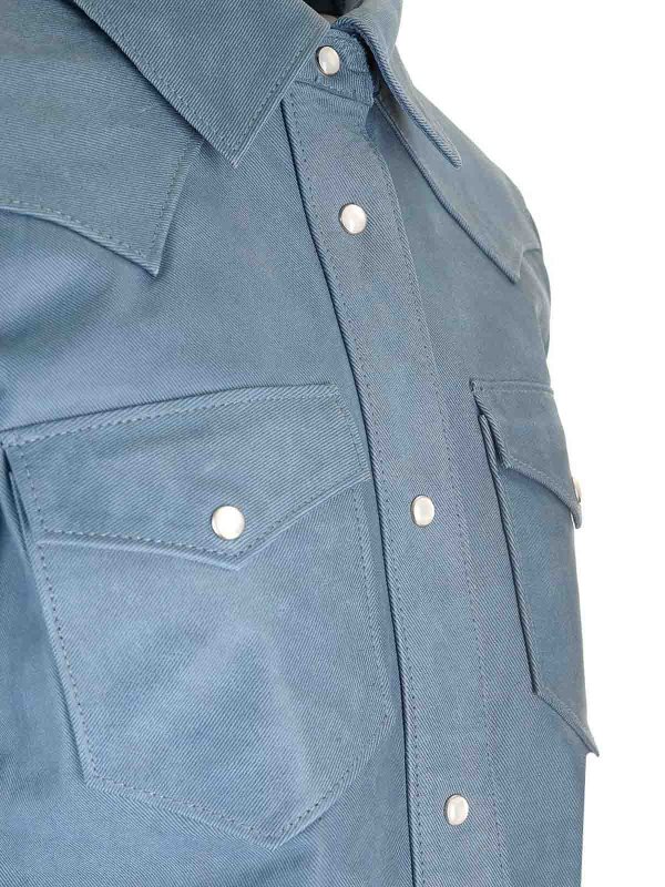 The Best Shops STAND STUDIO: shirts - Western Style Leather Shirt