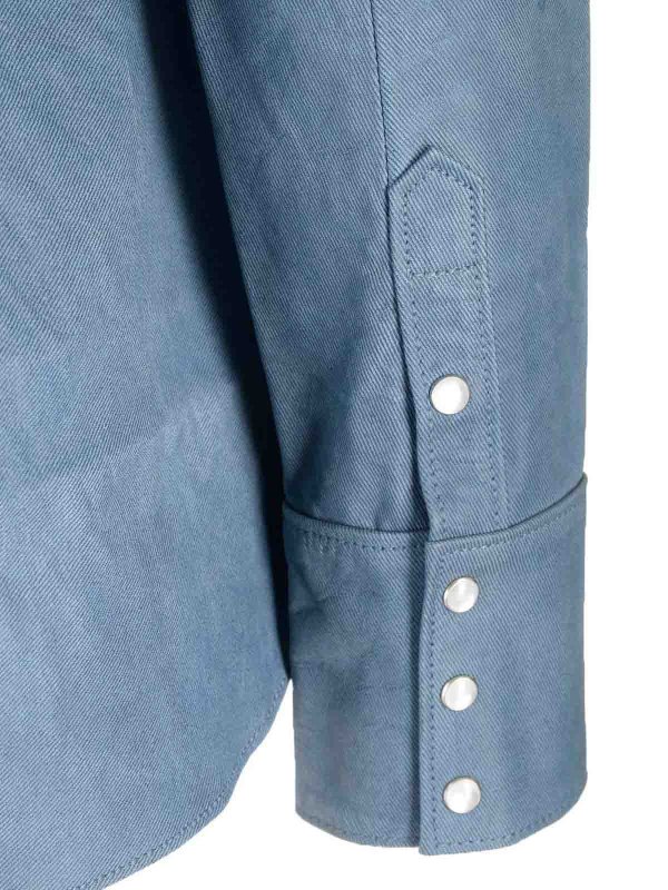 STAND STUDIO buy online Western Style Leather Shirt