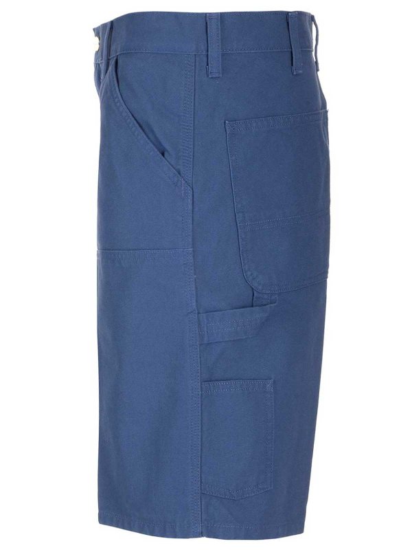 The Best Shops CARHARTT: pantaloni shorts - Bermuda Shorts in blu tela