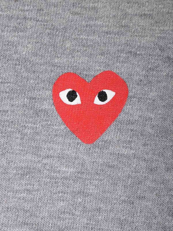 The Best Shops Comme des Garçons Play: Camisetas - Camiseta - Gris