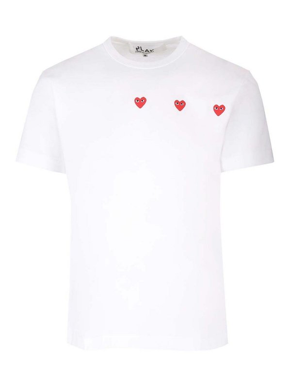 Comme des Garçons Play: Camisetas - Camiseta - Blanco