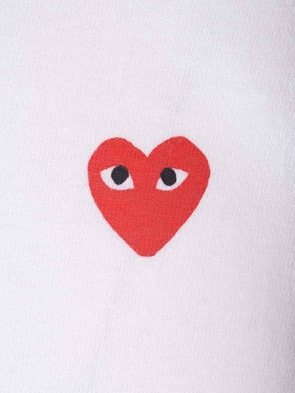 The Best Shops Comme des Garçons Play: Camisetas - Camiseta - Blanco