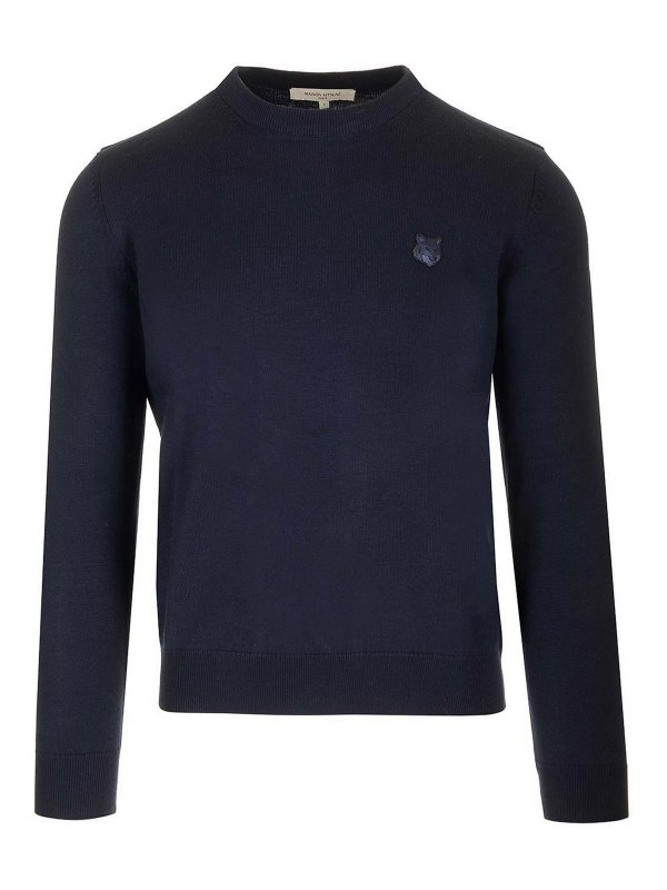 MAISON KITSUNÉ: crew necks - Bold Fox Head Patch Regular Jumper