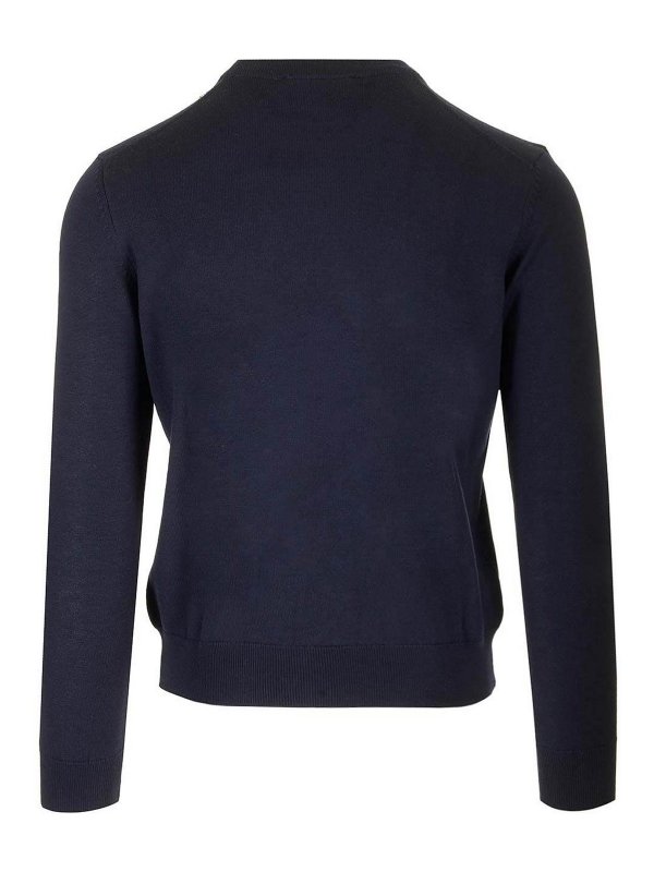 MAISON KITSUNÉ: crew necks online - Bold Fox Head Patch Regular Jumper