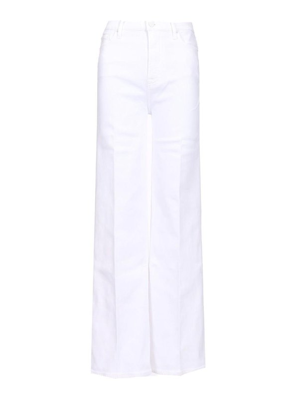 7 FOR ALL MANKIND: Bootcut - Bootcut Jeans - Weiß