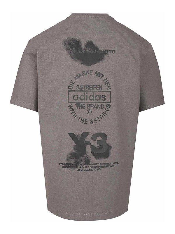 Y-3: T-shirts online - T-Shirt - Gris