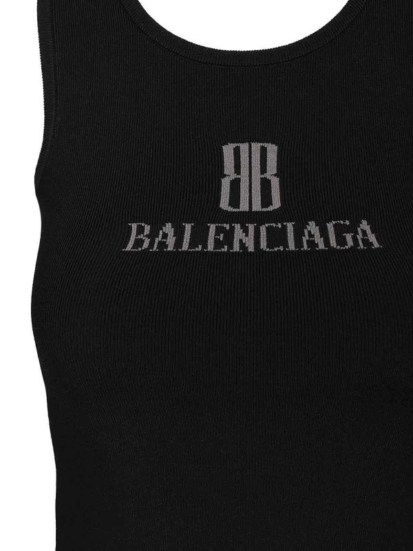 The Best Shops BALENCIAGA: Tops und Tank Tops - Top - Schwarz