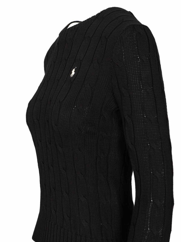 The Best Shops POLO RALPH LAUREN: Suéteres con cuello pico - Suéter Cuello Redondo - Negro