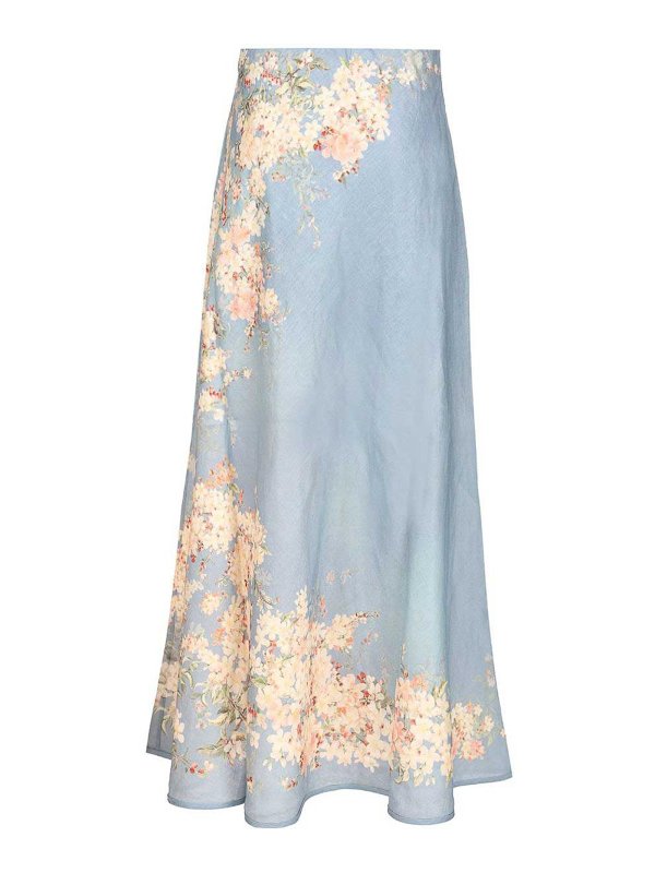 ZIMMERMANN: ニーレングススカート＆ミディ丈 online - 膝丈/ミディスカート - ブルー