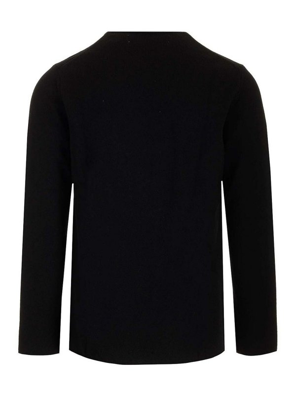 Comme des Garçons Play: Suéteres con cuello pico online - Suéter Cuello Redondo - Negro