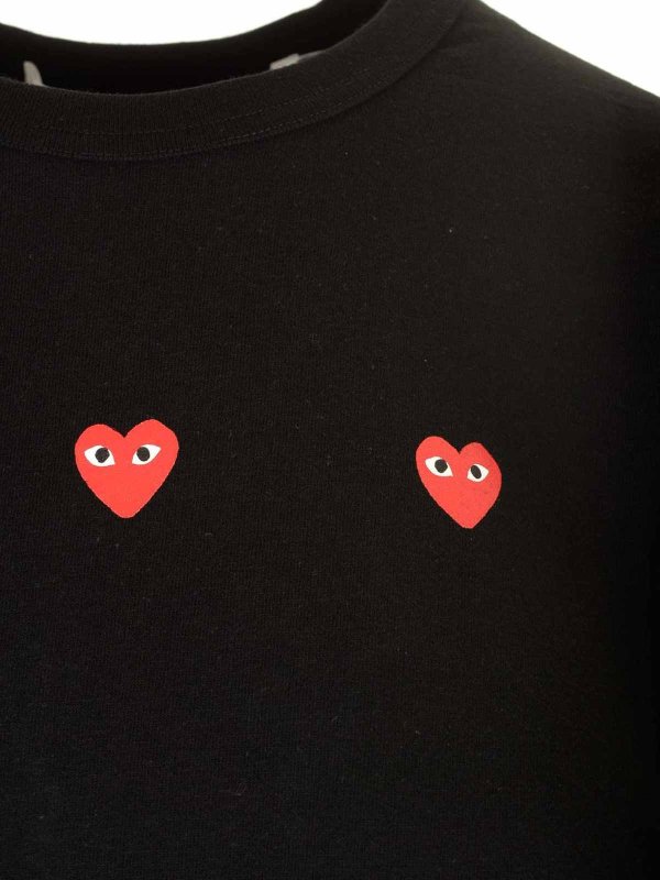 The Best Shops Comme des Garçons Play: Camisetas - Camiseta - Negro