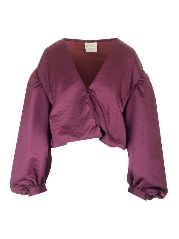 FORTE FORTE: Casualjacken - Casualjacke - Dunkelrot