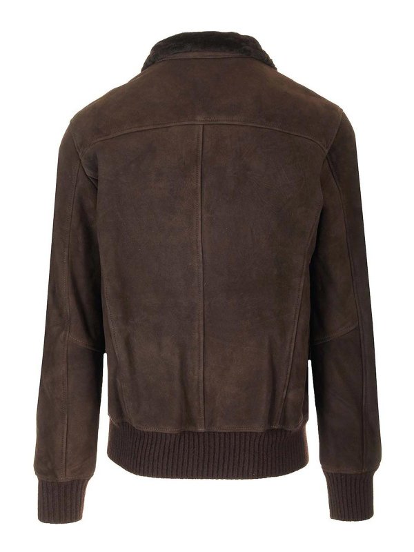 GIORGIO BRATO: casual jackets online - Bomber Jacket In Shearling